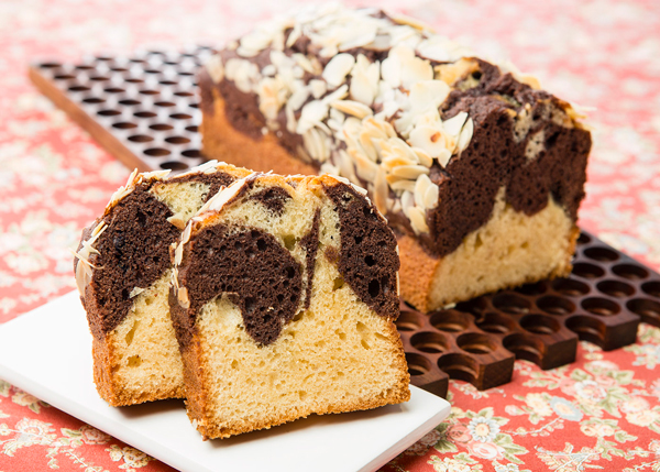 マーブルパウンドケーキ撮影